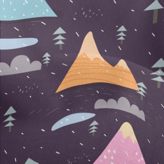 Colorful Lines Mountain Lightweight Performance Linen
