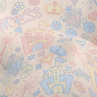 Beautiful Fairytale Castle Lightweight Performance Linen