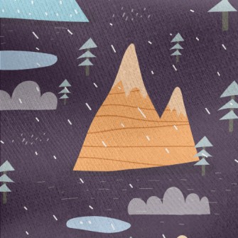 Colorful Lines Mountain Jersey Backed Fleece