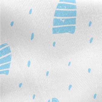 Cut Rectangular Block Jersey Backed Fleece