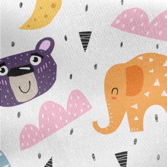 Smiling Elephant Big Bear Jersey Backed Fleece