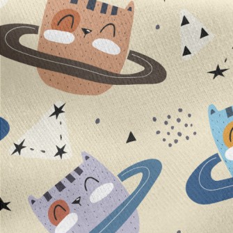 Cat Asteroid Jersey Backed Fleece