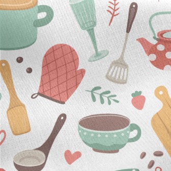 Kitchen Cooking Supplies Jersey Backed Fleece