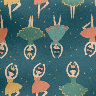 Elegant Ballet Dancer Jersey Backed Fleece