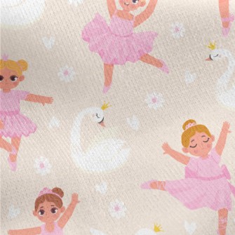 Ballet Girl Dancing Hard Jersey Backed Fleece