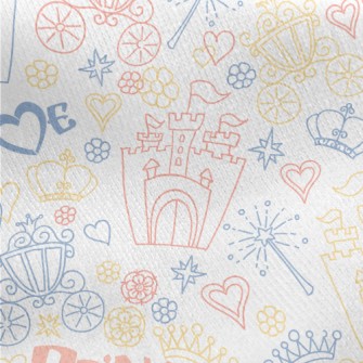 Princess Dream Castle Jersey Backed Fleece