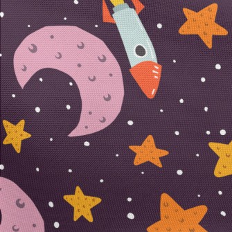 Star Moon Rocket Pongee