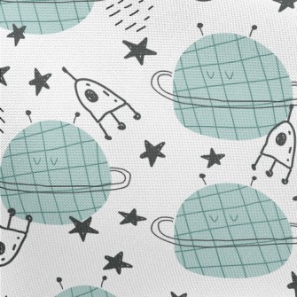 Line Planet Rocket Pongee