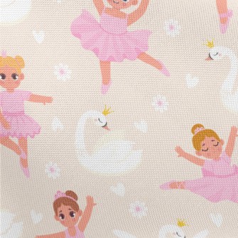 Ballet Girl Dancing Hard Pongee