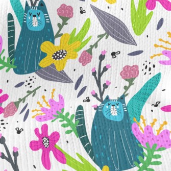 Fun Forest Kitten Stretch Jersey