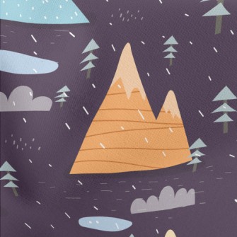 Colorful Lines Mountain Lightweight Cotton Poplin