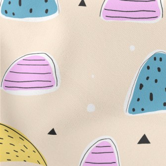 Triangular Blocks Of Different Lightweight Cotton Poplin