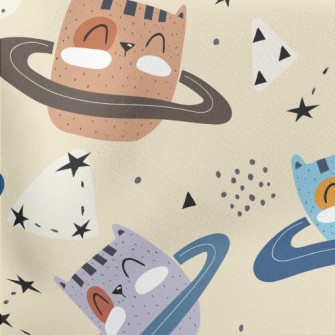 Cat Asteroid Lightweight Cotton Poplin