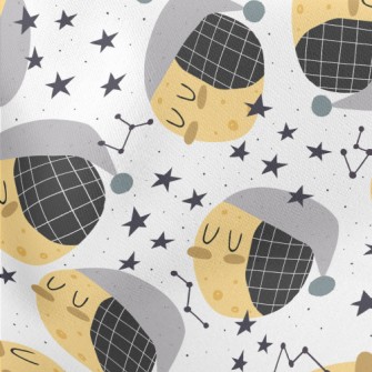 Sleepy Little Planet Lightweight Cotton Poplin