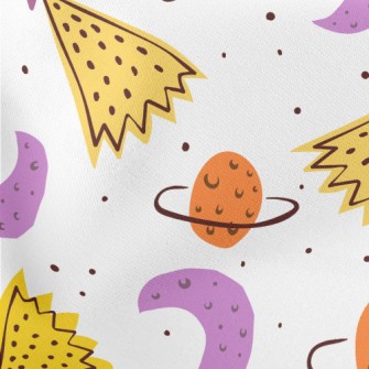Moon Meteor Planet Lightweight Cotton Poplin