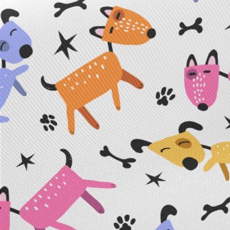 Smiling Puppy Midweight Cotton Poplin