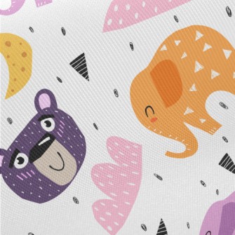 Smiling Elephant Big Bear Midweight Cotton Poplin