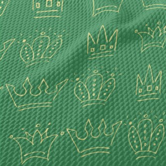Line Pattern Crown Birdseye Piqué