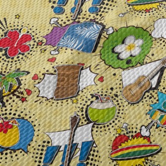 Beach Vacation Birdseye Piqué