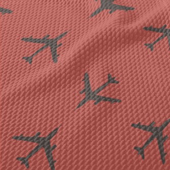 Neat Flying Plane Birdseye Piqué