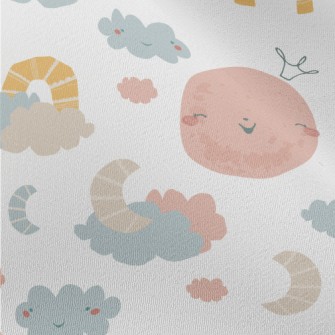 Smiley Moon Rainbow Chiffon