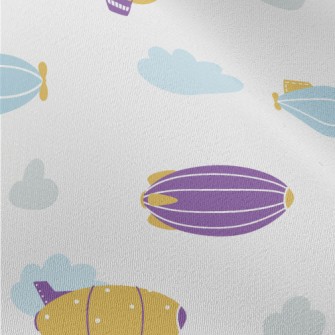 Cute Flying Ship Chiffon