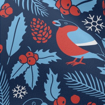 Bullfinch With Berries Chiffon