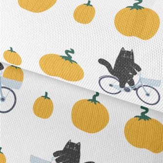 Black Cat And The Giant Pumpki Waterproof Oxford