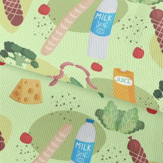 Nutritious Vegetables And Meat Waterproof Oxford