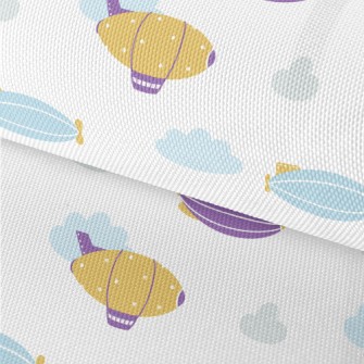 Cute Flying Ship Waterproof Oxford