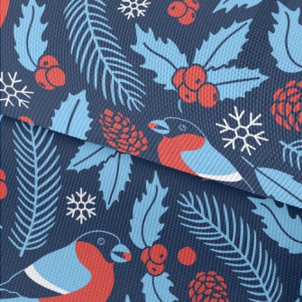 Bullfinch With Berries Waterproof Oxford