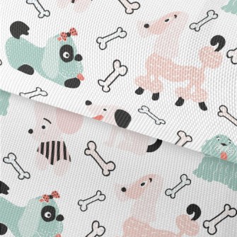 Lively Two-color Puppy Waterproof Oxford