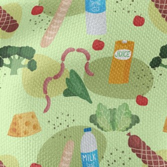 Nutritious Vegetables And Meat Waterproof Canvas