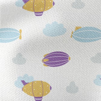 Cute Flying Ship Waterproof Canvas