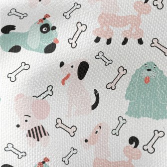 Lively Two-color Puppy Waterproof Canvas