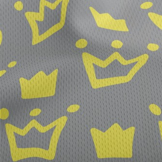 Small Cute Crown Athletic Mesh Flat Back