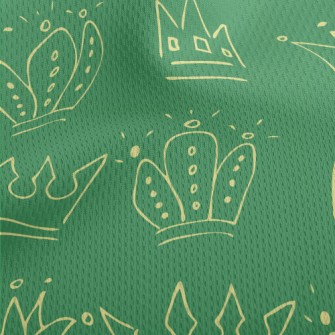Line Pattern Crown Athletic Mesh Flat Back