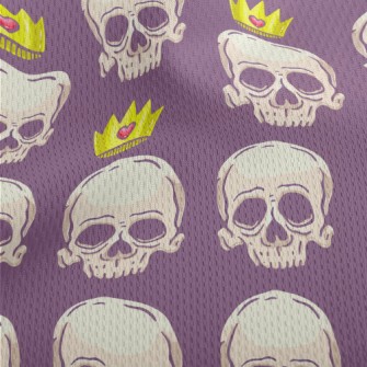Crown Skull Athletic Mesh Flat Back