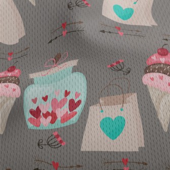 Love Paper Bag Gift Athletic Mesh Flat Back