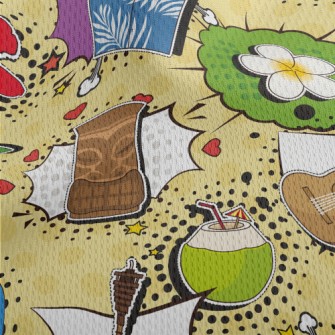 Beach Vacation Athletic Mesh Flat Back