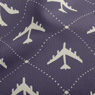 Cool Flying Plane Athletic Mesh Flat Back