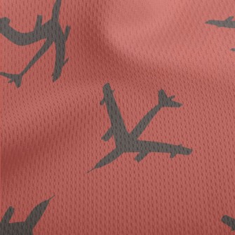 Neat Flying Plane Athletic Mesh Flat Back