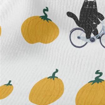 Black Cat And The Giant Pumpki Terry