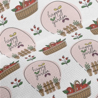 Happy Flower Orchard Performance Linen