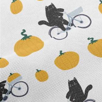 Black Cat And The Giant Pumpki Performance Linen