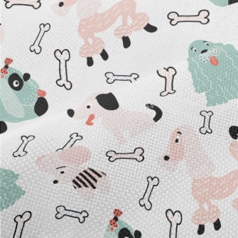 Lively Two-color Puppy Performance Linen
