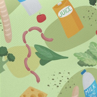 Nutritious Vegetables And Meat Twill