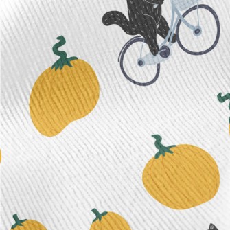 Black Cat And The Giant Pumpki Standard Corduroy