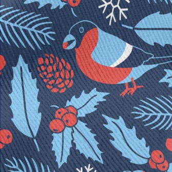 Bullfinch With Berries Standard Corduroy