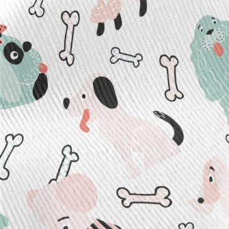 Lively Two-color Puppy Standard Corduroy